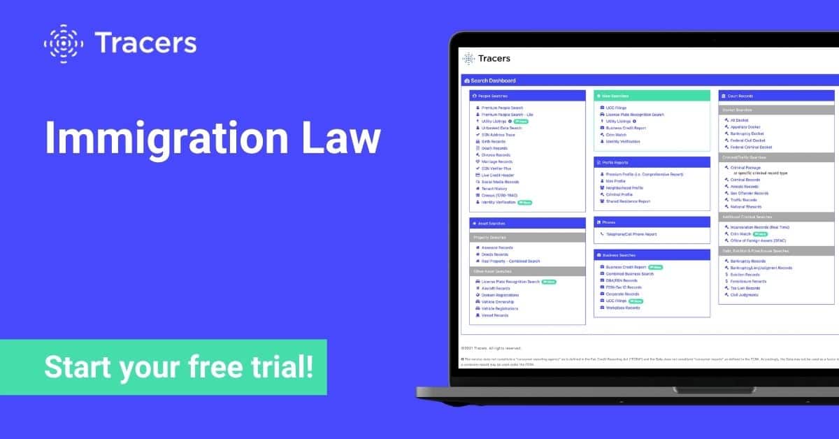 Immigration Attorney Software Legal Research Software for Immigration Law | Tracers