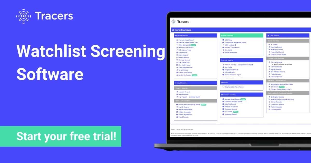Best Watchlist Screening Software 1 Watchlist Screening Tool